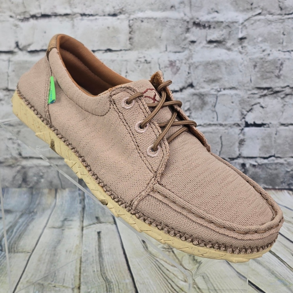Twisted X Zero-X Casual Shoes Womens 8M Tan ecoTWX Sustainable Moc Toe WZX0003
